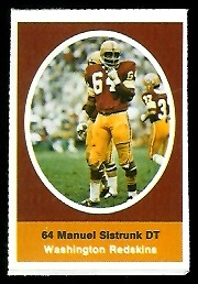 1972 Sunoco Stamps      614     Manny Sistrunk DP